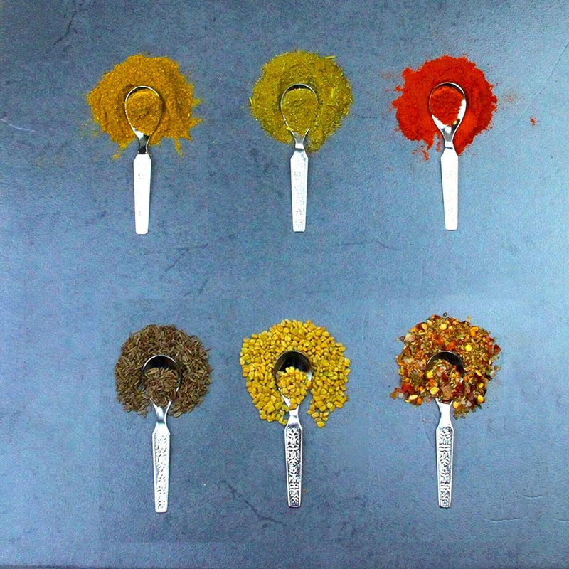  Steel Small Spoons | Spices Spoons | Mini Spoon for Masala Dabba/Jars/Containers